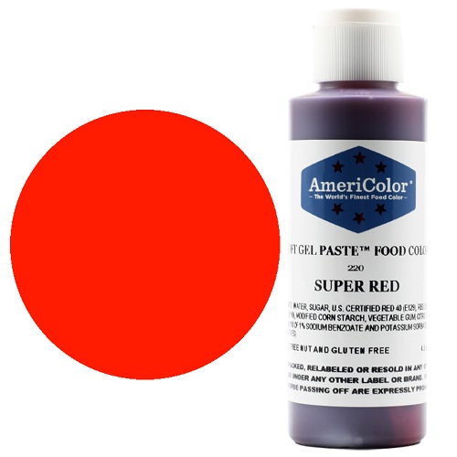 Краситель пищевой AmeriColor Super Red (Супер красный) 128 гр