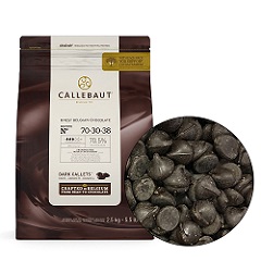 Горький бельгийский шоколад 70.5% Barry Callebaut 2.5 кг