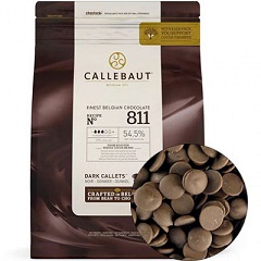 Бельгийский темный шоколад 54.5% Barry Callebaut 2.5 кг