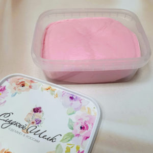 Купить мастику недорого Сладкий шелк светло-розовая 1 кг