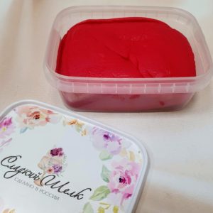 Красная мастика сладкий шелк 1 кг