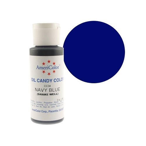 Краситель пищевой Americolor Candy Navy blue (темно-синий), 56гр.