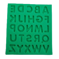 Молд силиконовый алфавит латинский 2,5 см