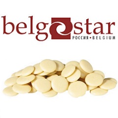 Глазурь шоколадная белая отбеленная Belgostar 20 кг
