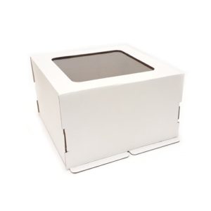 Коробка для торта с окном Гофрокартон, 35х35х25 см.