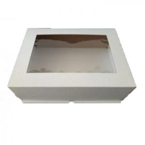 Коробка для торта 30х40х13 см с окном Цифра