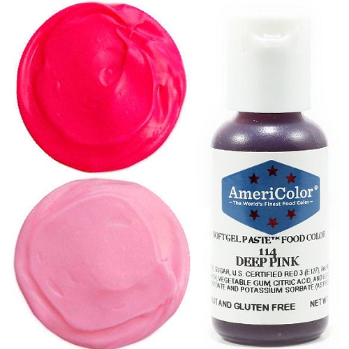 Краситель пищевой AmeriColor Deep Pink (Темно-розовый) 21 гр