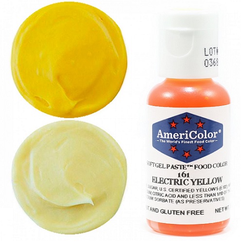 Краситель пищевой AmeriColor Electric Yellow (Желтый электрик) 21 гр
