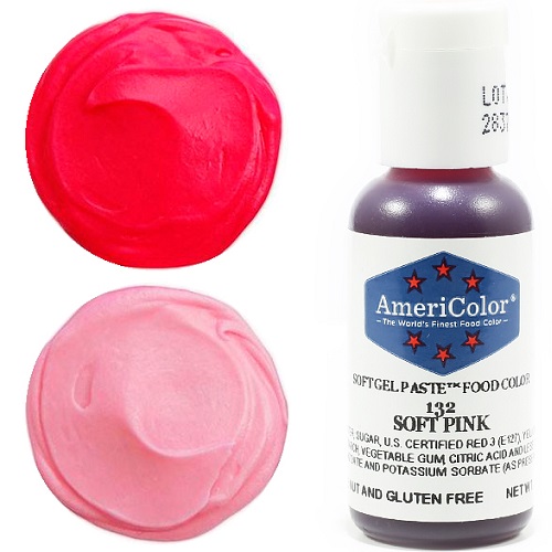 Краситель пищевой AmeriColor Soft Pink (Нежно-розовый) 21 гр