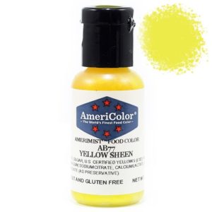 Краситель пищевой AmeriColor Yellow Sheen (Сияющий желтый) 19 гр