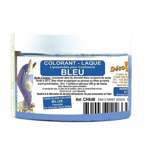 Краситель сухой жирорастворимый Deco Relief Синий 20 гр