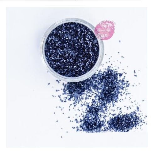 Съедобные блестки Sweety Kit Темно-синие средние 5 гр