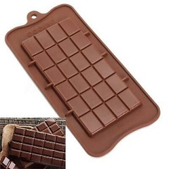 Силиконовая форма плитка шоколада