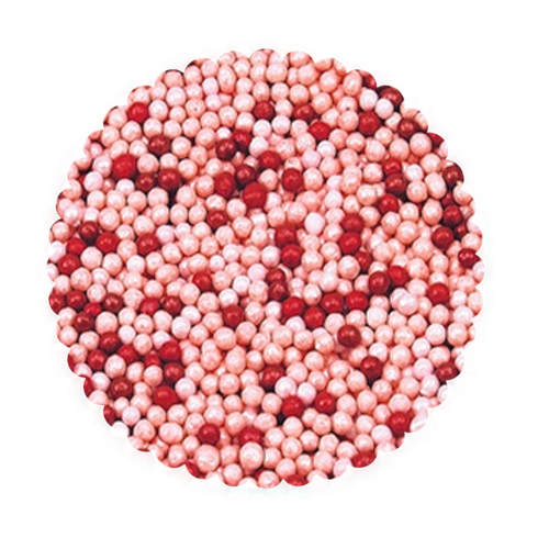 Шарики микс Красный/розовый 2 мм 100 гр