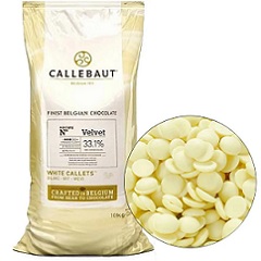 Белый шоколад velvet callebaut 33.1 10 кг.