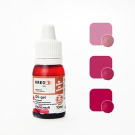 Краситель жирорастворимый Kreda Oil-gel Красный 10 гр