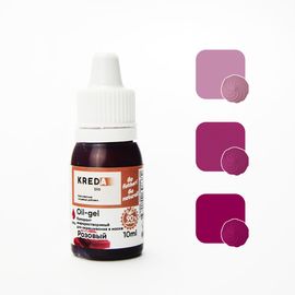 Краситель жирорастворимый Kreda Oil-gel Розовый 10 гр