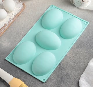Форма для выпечки Яйцо, 5 ячеек