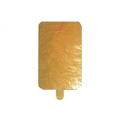 Подложка с держателем золото 10х6.5 см 0.8 мм