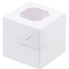 Коробка для 1 капкейка белая