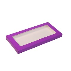 Упаковка для шоколада с окном Фиолетовый 17,1х8х1,4 см
