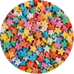 Звезды разноцветные мини 70 гр