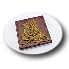 Форма для шоколада Плитка Тигриная Семья
