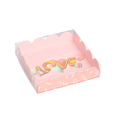 Коробка для кондитерских изделий Воздушная любовь 13х13х3 см