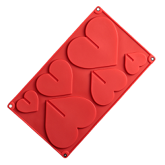Силиконовая форма для шоколада Сердца