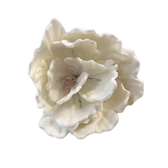 Украшение сахарное Цветок Пион белый 7 см 1 шт