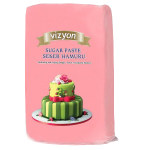 Сахарная мастика Polen Vizyon Розовая 0,5 кг