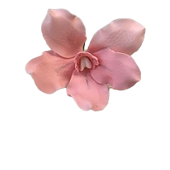 Украшение сахарное Цветок Орхидея розовая 1 шт