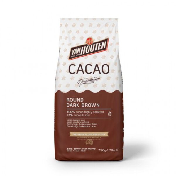 Какао-порошок Van Houten Round Dark Brown 100 гр
