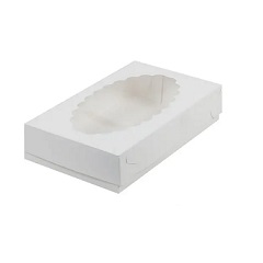 Коробка для эклеров Белая 24х14х5 см