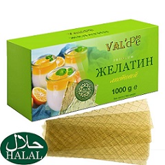 Желатин листовой Valde 10 пластин (Халяль)